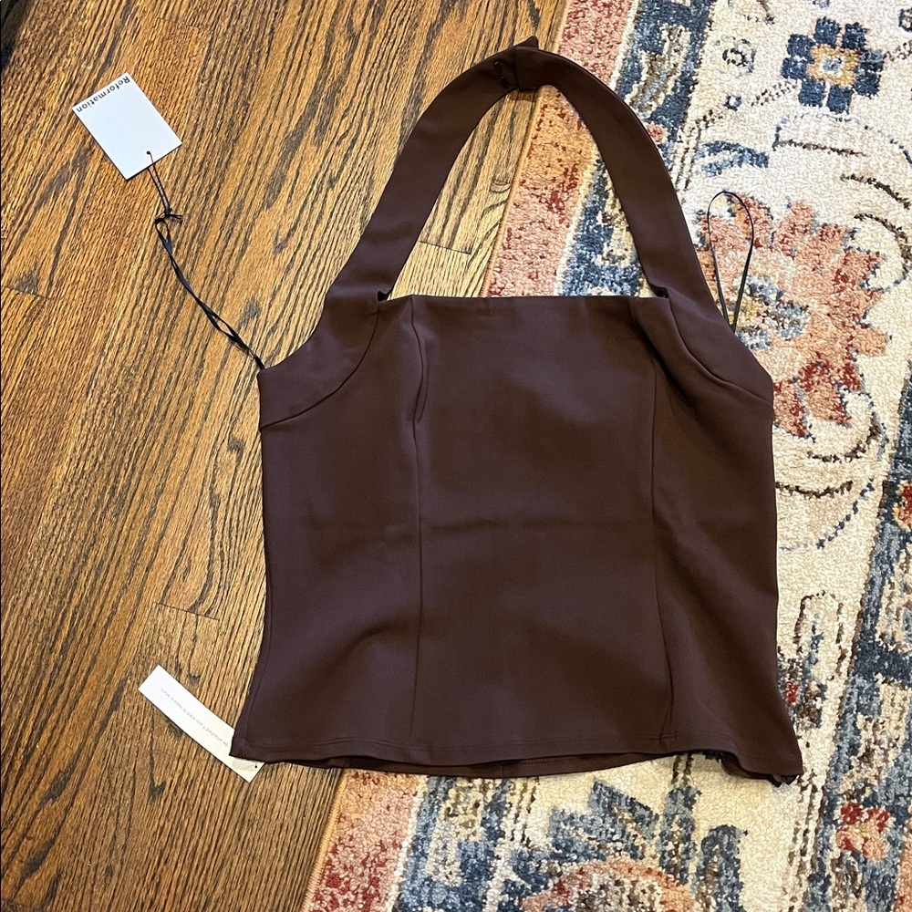 Reformation knit top runs small NWT